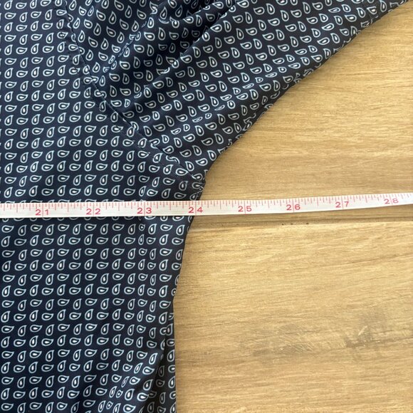 Footjoy Golf Lisle Polo Shirt Men's Large Blue Paisley Stretch Comfort Summer - Picture 10 of 10